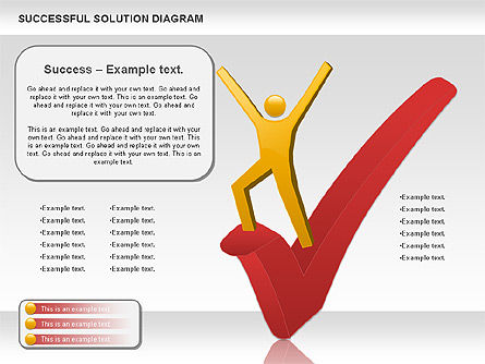 Diagram Solusi Yang Berhasil, Slide 5, 00905, Model Bisnis — PoweredTemplate.com