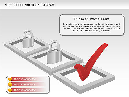 Succesvolle oplossing diagram, Dia 6, 00905, Businessmodellen — PoweredTemplate.com