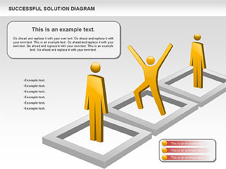Succesvolle oplossing diagram, Dia 9, 00905, Businessmodellen — PoweredTemplate.com