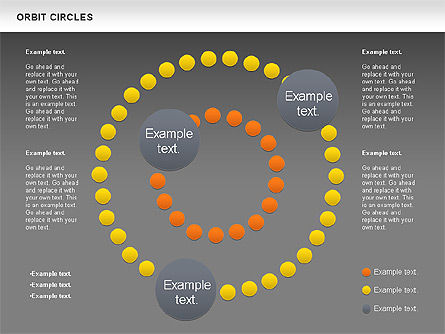 Orbit círculos diagrama, Deslizar 12, 00907, Modelos de Negócio — PoweredTemplate.com
