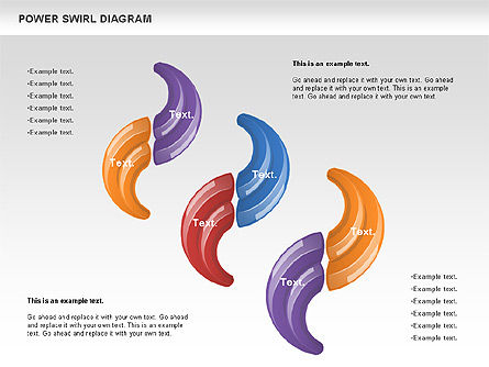 Diagram Swirl Daya, Slide 10, 00911, Model Bisnis — PoweredTemplate.com