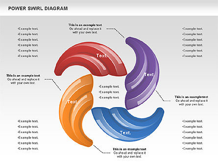 Diagram Swirl Daya, Slide 11, 00911, Model Bisnis — PoweredTemplate.com