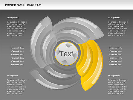 Diagrama do redemoinho de poder, Deslizar 12, 00911, Modelos de Negócio — PoweredTemplate.com