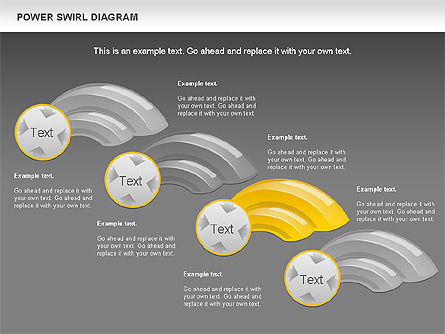 Power Swirl Diagram, Slide 14, 00911, Business Models — PoweredTemplate.com