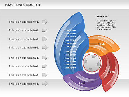 Diagram Swirl Daya, Slide 7, 00911, Model Bisnis — PoweredTemplate.com