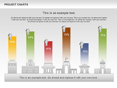 Project charts collectie, Gratis PowerPoint-sjabloon, 00913, Businessmodellen — PoweredTemplate.com