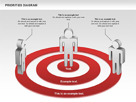 Prioriteiten diagram, PowerPoint-sjabloon, 00914, Businessmodellen — PoweredTemplate.com