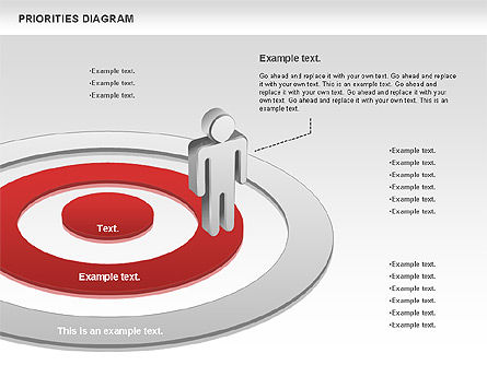 Prioriteiten diagram, Dia 3, 00914, Businessmodellen — PoweredTemplate.com