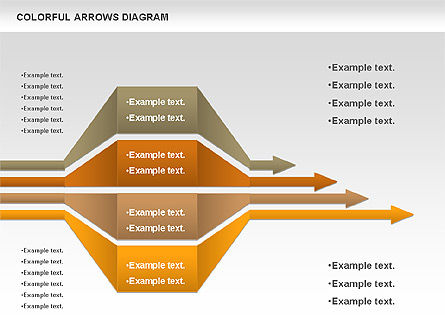 Diagrama de flechas de color, Diapositiva 7, 00915, Formas — PoweredTemplate.com