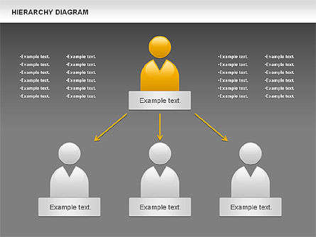 Hierarchy diagrama, Deslizar 12, 00919, Modelos de Negócio — PoweredTemplate.com