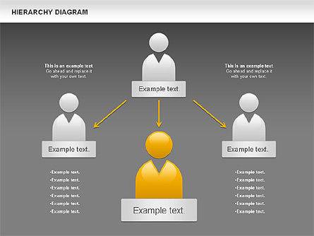 Hierarchy Diagram, Slide 13, 00919, Business Models — PoweredTemplate.com