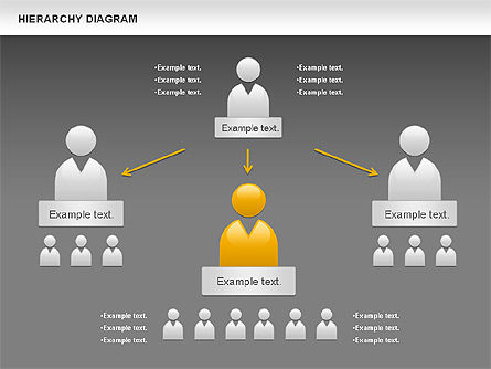 Diagrama de jerarquía, Diapositiva 14, 00919, Modelos de negocios — PoweredTemplate.com