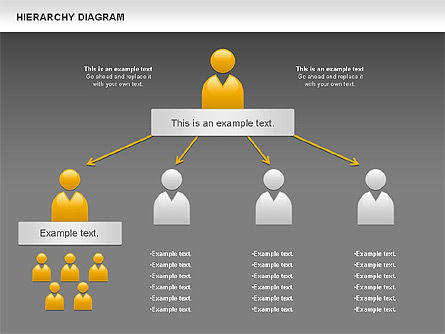 Hierarchy diagrama, Deslizar 16, 00919, Modelos de Negócio — PoweredTemplate.com