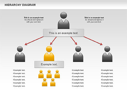 Diagrama de jerarquía, Diapositiva 6, 00919, Modelos de negocios — PoweredTemplate.com
