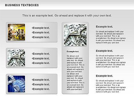 Business Text Boxes, Slide 11, 00920, Text Boxes — PoweredTemplate.com