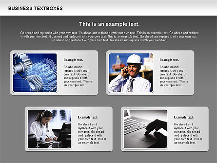 Business Text Boxes, Slide 12, 00920, Text Boxes — PoweredTemplate.com