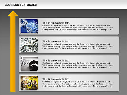 Boîtes de texte d'affaires, Diapositive 13, 00920, Boîtes de texte — PoweredTemplate.com