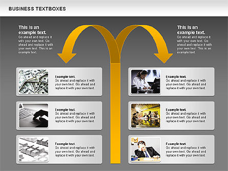 Business Text Boxes, Slide 15, 00920, Text Boxes — PoweredTemplate.com