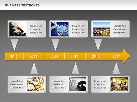 Business Text Boxes, Slide 16, 00920, Text Boxes — PoweredTemplate.com