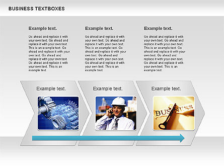 Business Text Boxes, Slide 6, 00920, Text Boxes — PoweredTemplate.com