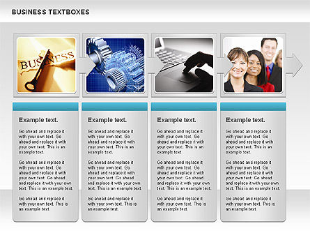 Business Text Boxes, Slide 7, 00920, Text Boxes — PoweredTemplate.com