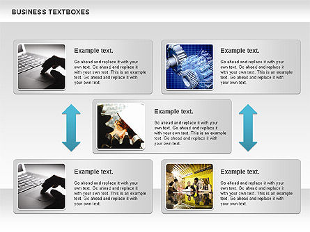 Boîtes de texte d'affaires, Diapositive 9, 00920, Boîtes de texte — PoweredTemplate.com