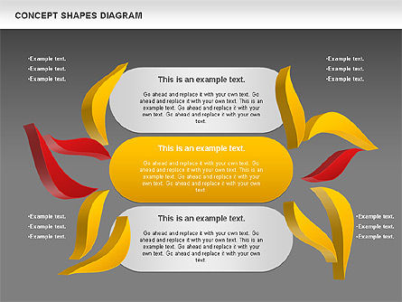 Formes de concept gratuit, Diapositive 13, 00921, Formes — PoweredTemplate.com