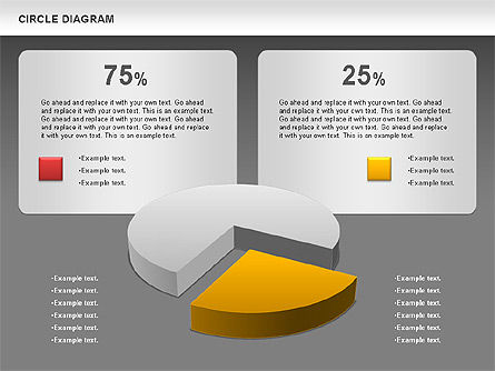 Gráfico circular en 3D (controlado por datos), Diapositiva 16, 00922, Gráficos circulares — PoweredTemplate.com