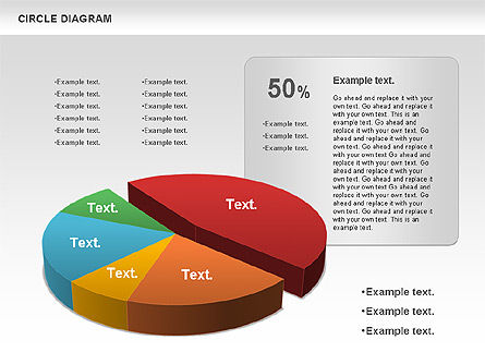 Gráfico circular en 3D (controlado por datos), Diapositiva 8, 00922, Gráficos circulares — PoweredTemplate.com