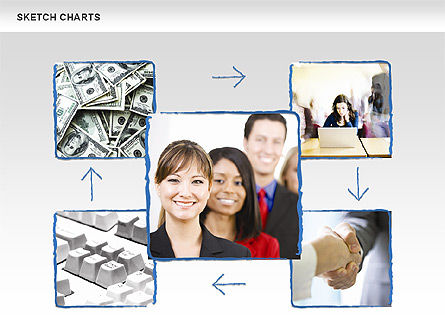Schets charts, Dia 9, 00923, Businessmodellen — PoweredTemplate.com