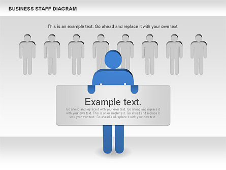 Diagram Staf Bisnis, Gratis Templat PowerPoint, 00924, Model Bisnis — PoweredTemplate.com