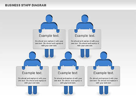 Business Staff Diagram, Slide 11, 00924, Business Models — PoweredTemplate.com