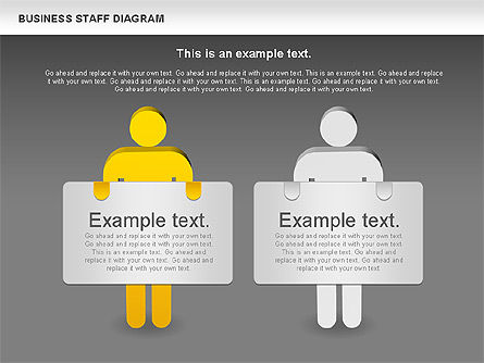 Diagrama del personal de negocios, Diapositiva 13, 00924, Modelos de negocios — PoweredTemplate.com