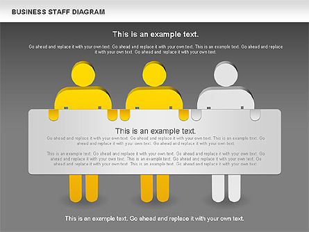 Diagrama del personal de negocios, Diapositiva 14, 00924, Modelos de negocios — PoweredTemplate.com