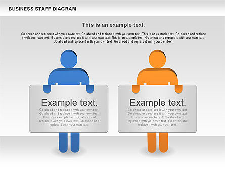 Zakelijke personeel diagram, Dia 2, 00924, Businessmodellen — PoweredTemplate.com