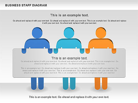 Diagrama del personal de negocios, Diapositiva 3, 00924, Modelos de negocios — PoweredTemplate.com