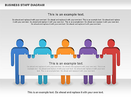 Zakelijke personeel diagram, Dia 4, 00924, Businessmodellen — PoweredTemplate.com