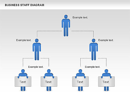 Zakelijke personeel diagram, Dia 7, 00924, Businessmodellen — PoweredTemplate.com