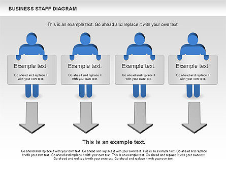 Zakelijke personeel diagram, Dia 8, 00924, Businessmodellen — PoweredTemplate.com