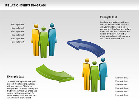 사람들 관계, 슬라이드 11, 00926, 프로세스 도표 — PoweredTemplate.com