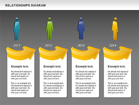 Relations avec les gens, Diapositive 13, 00926, Schémas de procédés — PoweredTemplate.com