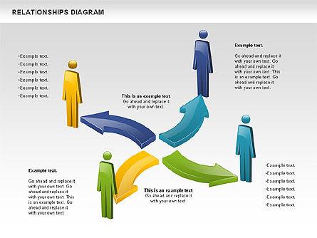 Relations avec les gens, Diapositive 7, 00926, Schémas de procédés — PoweredTemplate.com