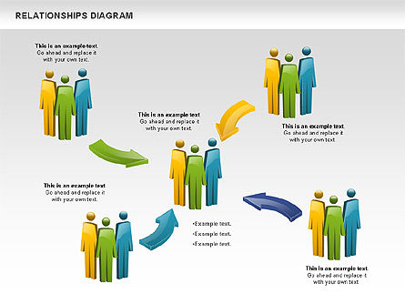 Hubungan Orang, Slide 8, 00926, Diagram Proses — PoweredTemplate.com