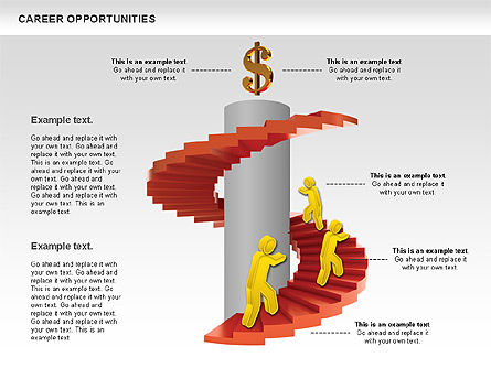 Career Building Diagram, Slide 4, 00928, Business Models — PoweredTemplate.com