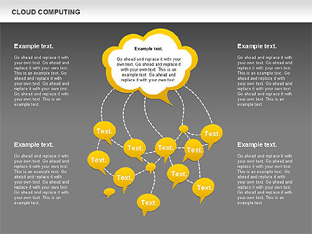 Diagramme de calcul en nuage, Diapositive 15, 00930, Modèles commerciaux — PoweredTemplate.com