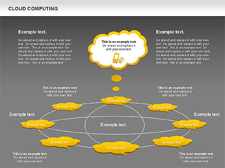 Diagram Komputasi Awan, Slide 16, 00930, Model Bisnis — PoweredTemplate.com