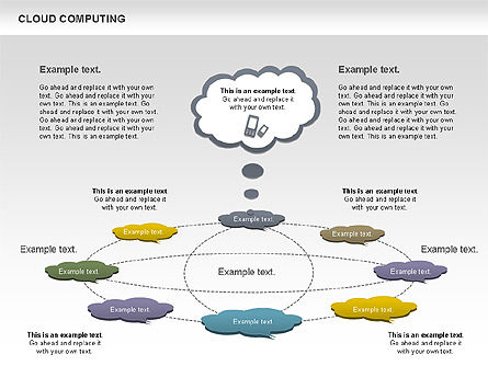 Cloud Computing Diagram, Slide 7, 00930, Business Models — PoweredTemplate.com