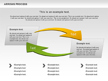 Bentuk Proses Tanda Panah, Slide 10, 00931, Bentuk — PoweredTemplate.com