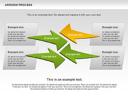 Arrows Formas del proceso, Diapositiva 11, 00931, Formas — PoweredTemplate.com