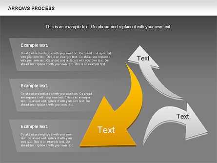 Arrows Formas del proceso, Diapositiva 12, 00931, Formas — PoweredTemplate.com
